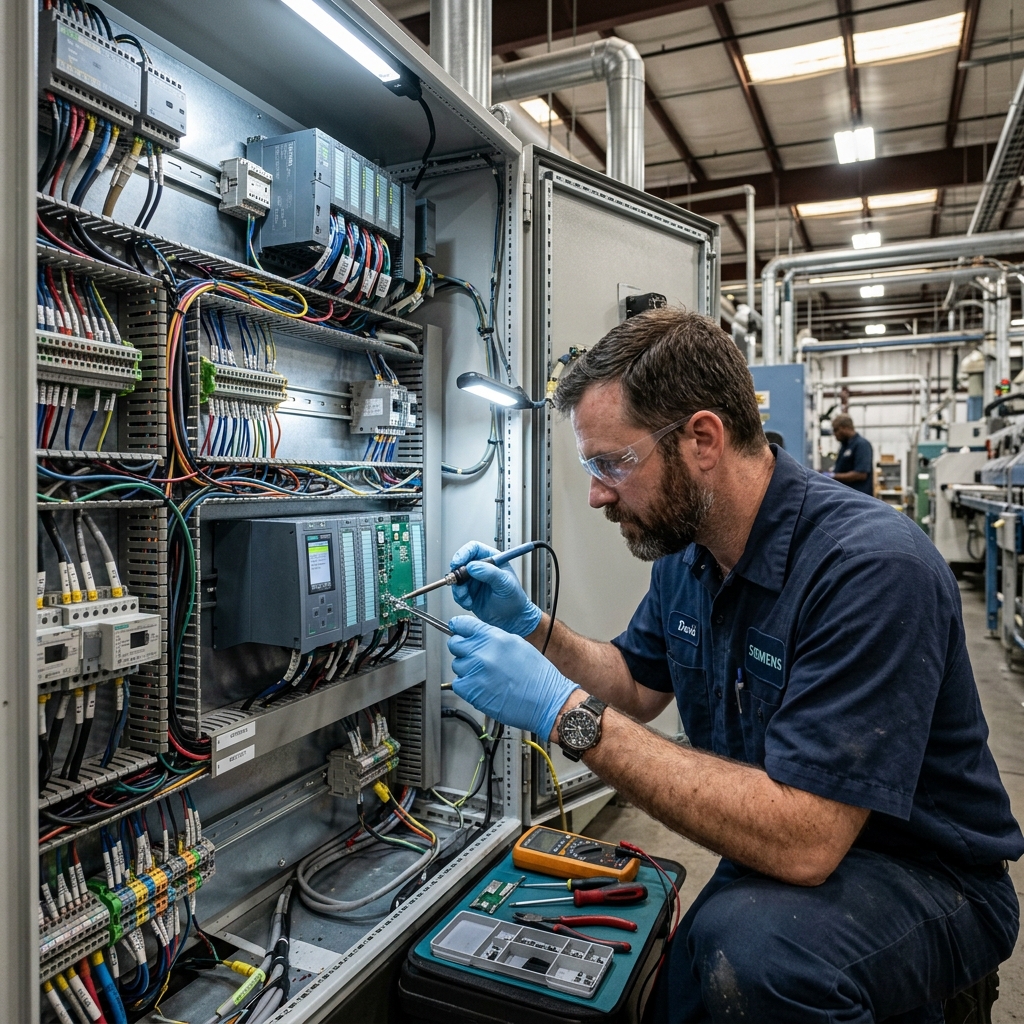 Industrial CNC Machine & PLC Controller Storage Repair