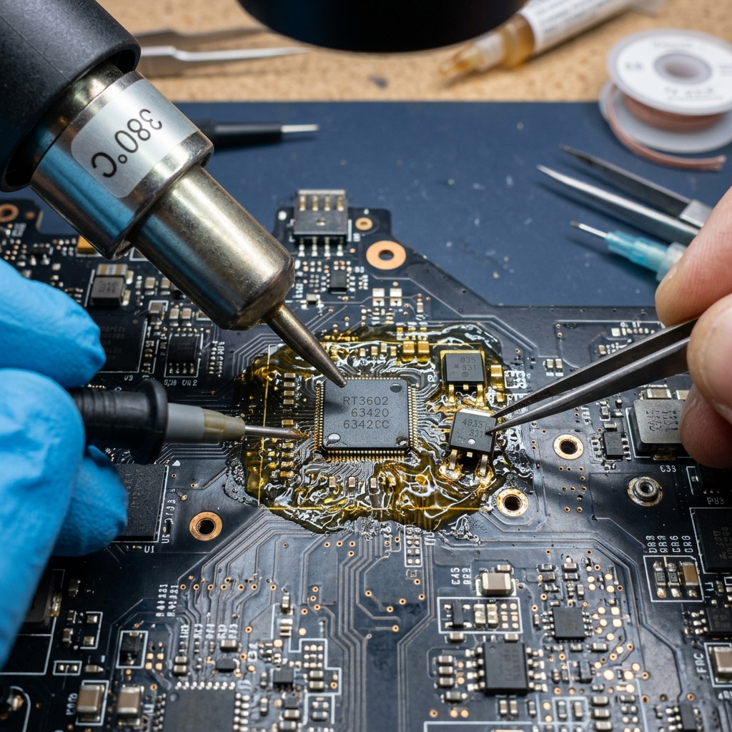 Power IC & BGA Chip Micro-Soldering