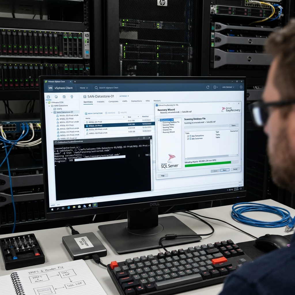 VMware ESXi VMFS & Hyper-V Virtual Machine Repair