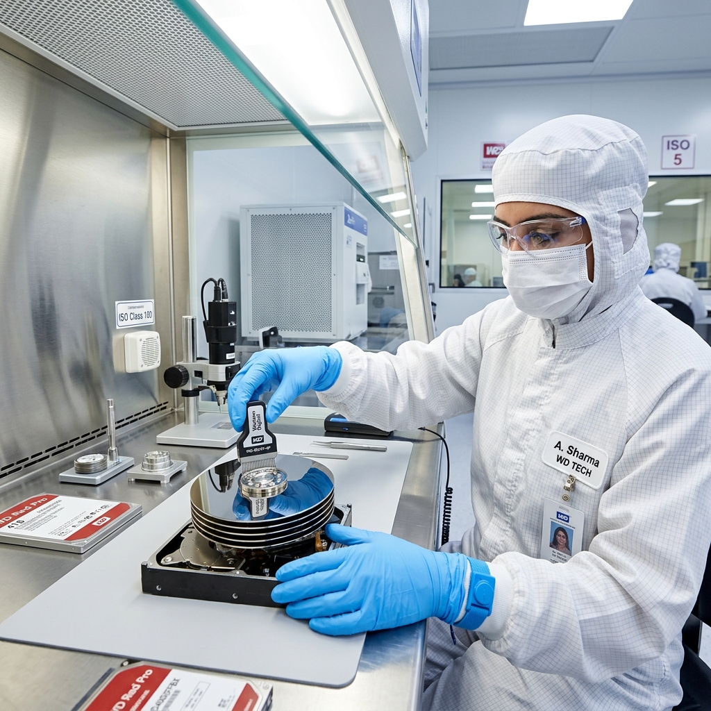 WD Cleanroom Platter Transplant